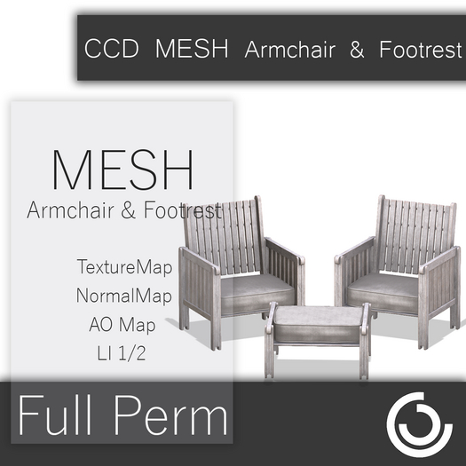 CCD MESH Armchair & Footrest