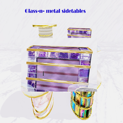 PurpleGlass/Gold Table