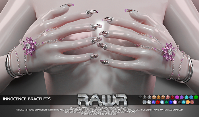RAWR! Innocence Bracelets DEMO (add me)