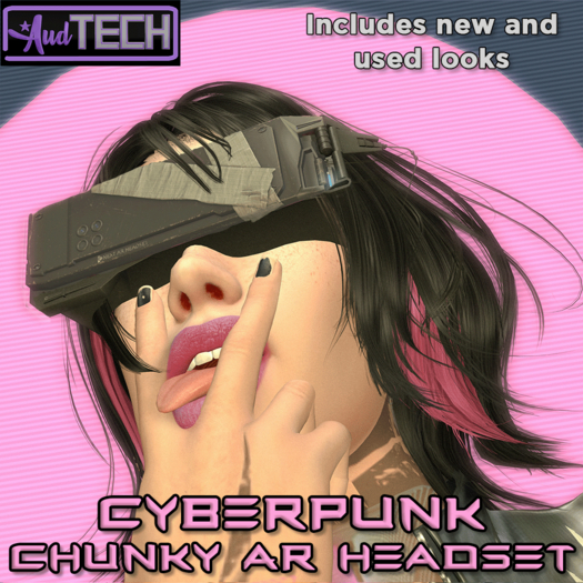 AudTech Cyberpunk Chunky AR Headset (black)