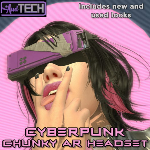 AudTech Cyberpunk Chunky AR Headset (indigo)