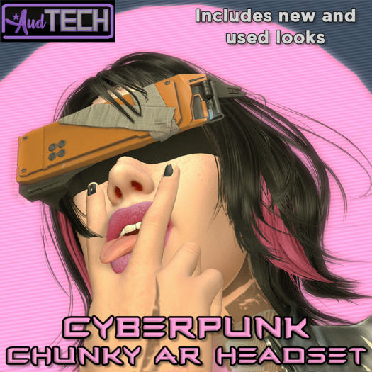 AudTech Cyberpunk Chunky AR Headset (orange)