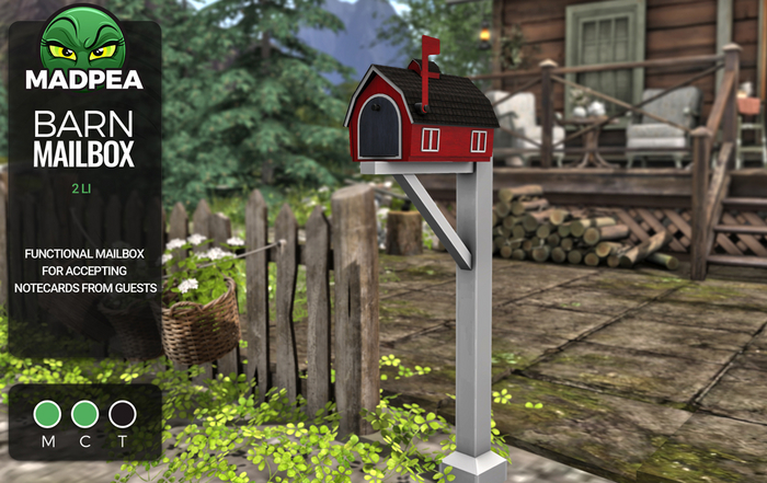 MadPea Barn Mailbox