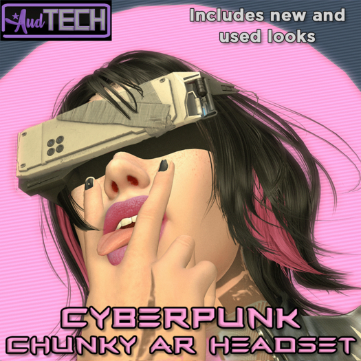 AudTech Cyberpunk Chunky AR Headset (white)
