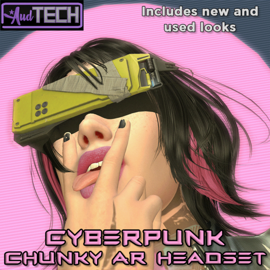 AudTech Cyberpunk Chunky AR Headset (yellow)