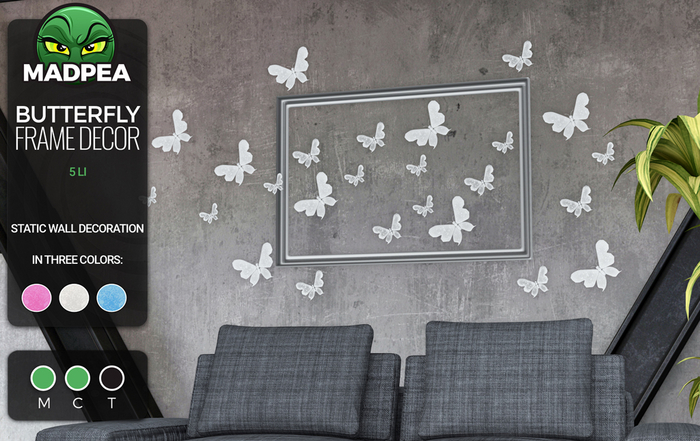 MadPea Butterfly Frame Decor