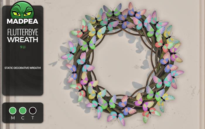 MadPea Flutterbye Wreath