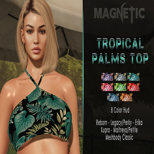 Magnetic - Tropical Palms Top (ADD ME)