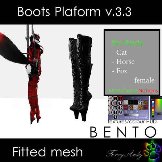 DEMO - Furry Andy - Boots Platform v3.3 - Andy Cat/Horse/Fox