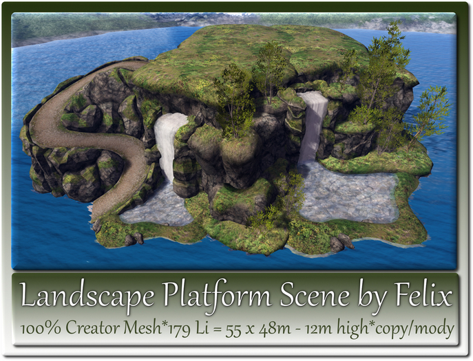 Second Life Marketplace - Landscape Platform Scene by Felix 179 Li ...