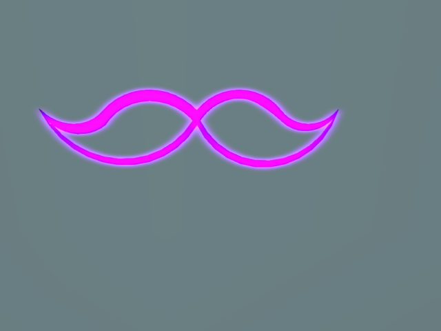 +Corvid+ Full Perm Neon Mustache Sign