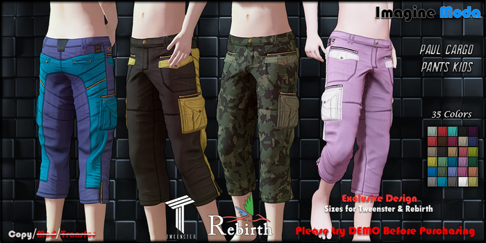 -Imagine- Paul Cargo Pants Kids