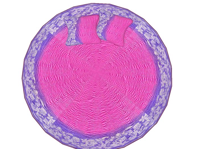 Lovers rug - Pink snuggle rug with massage, kisses & snuggles