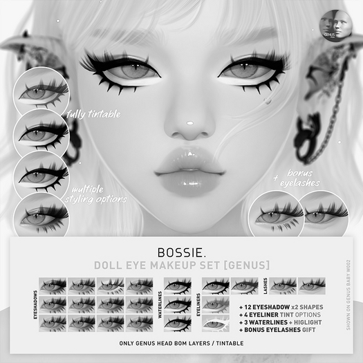 Bossie. doll eye makeup set [Genus][DEMO]