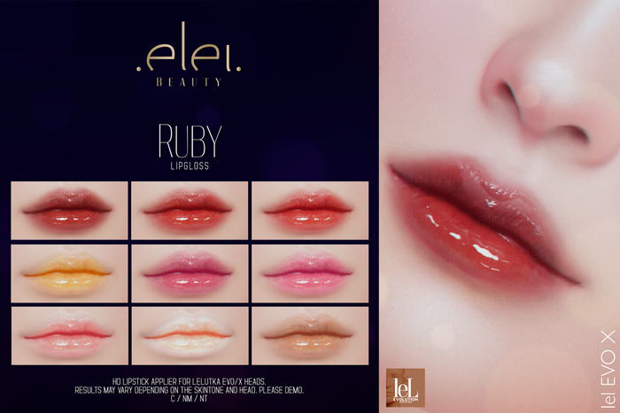 .e l e i. - Ruby (Lipgloss) / EVOX