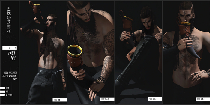 Animosity - 104 Pose Pack w/Props 