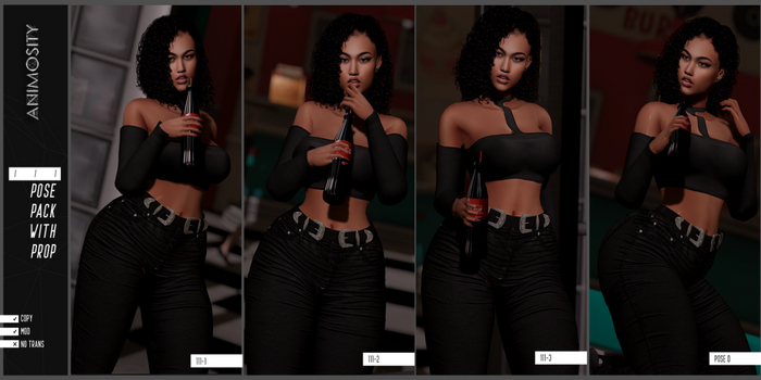 Animosity - 111 Pose Pack w/Props  