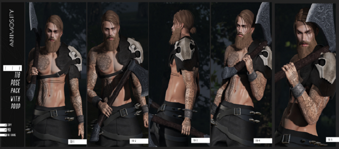 Animosity - 118 Pose Pack w/props 