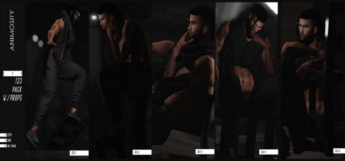 Animosity - 123 Pose Pack w/props 