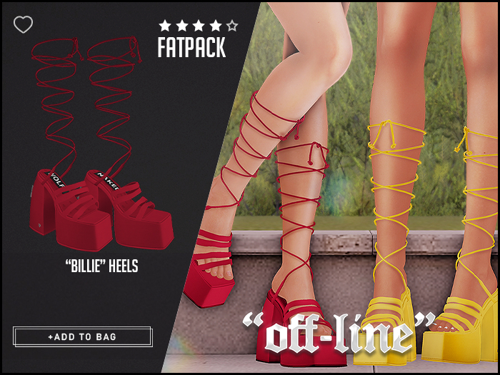 "Off-Line" x "Billie" Heels / Fatpack