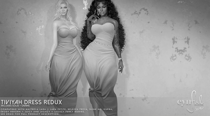 Cynful Tiviyah Knotted Dress Redux - Demo  (Check description for included sizes)