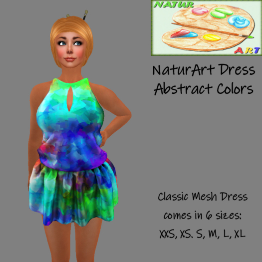 NaturArt Dress Abstract colors