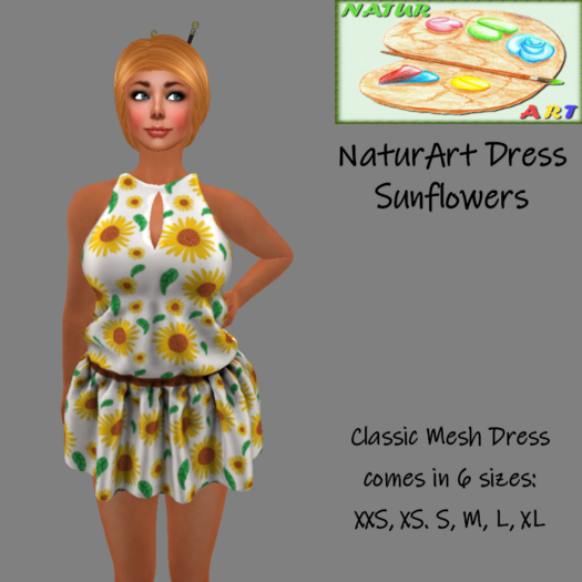 NaturArt Dress Sunflowers