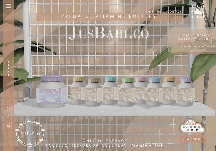 JBC. (S) Prenatals Vitamin Bottles Set B {Fatpack} :: {Add}