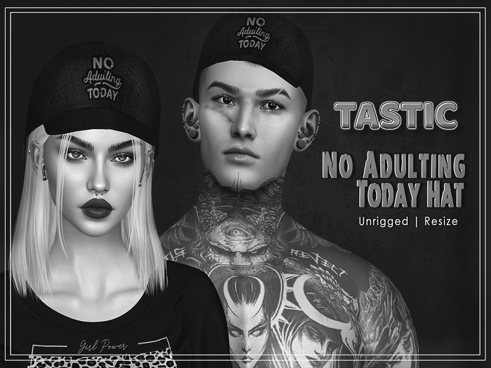 Tastic-No Adulting Today Hat Demo