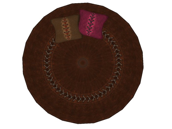 Lovers rug - Tahoe brown leather rug with cuddles, kisses, massage & chatting animated poses :)