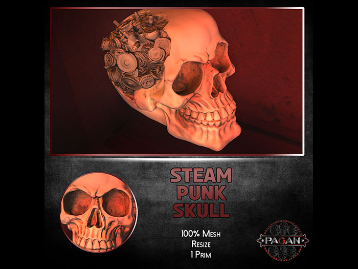[Pagan]  steampunk skull