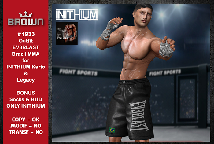 Second Life Marketplace - 1933 Outfit EV3RLAST Brazil MMA for INITHIUM ...