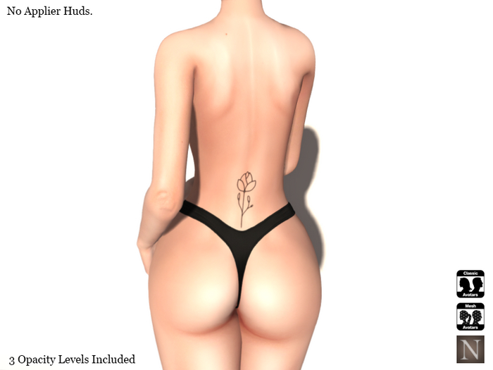 [Nerium] Back Tattoo Lower - "Loti"