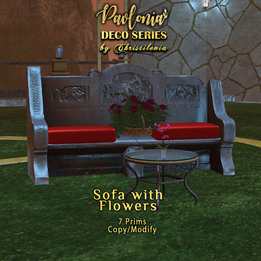 Sofas with flowers