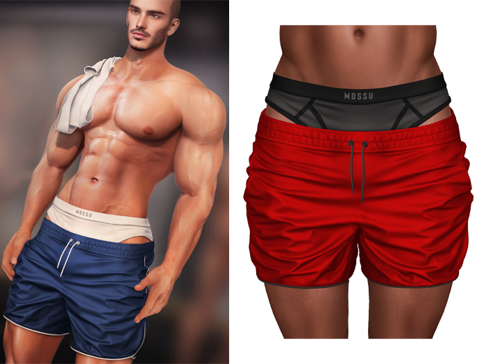 Mossu - Blake Shorts - Red 