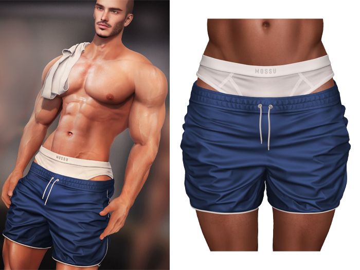 Mossu - Blake Shorts - Blue 