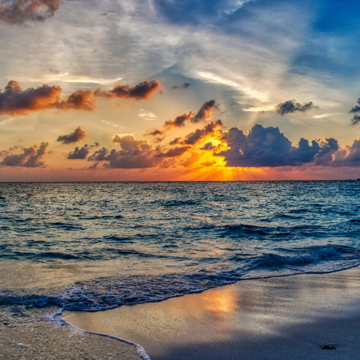 Beach Blue Sunset