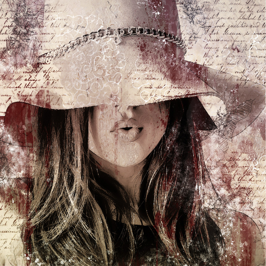 Lady In Hat Wallpaper