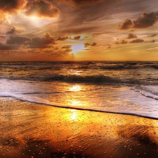 Late Beach Sunset