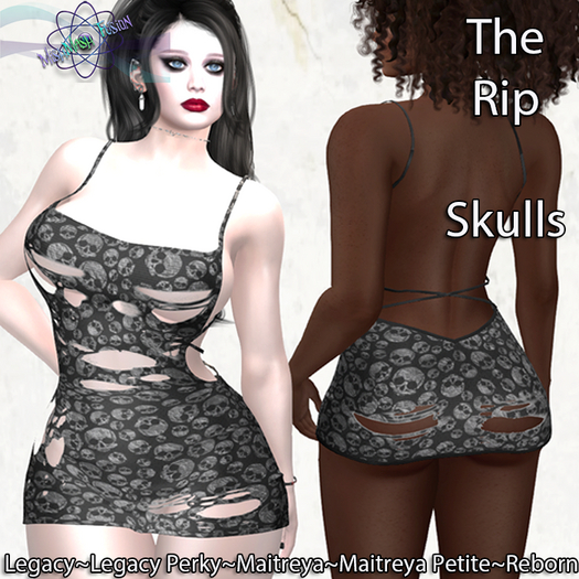 ~*MF*~ The Rip Dress - Skulls (Add or Rez)