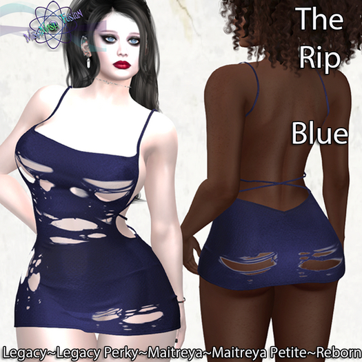 ~*MF*~ The Rip Dress - Blue (Add or Rez)