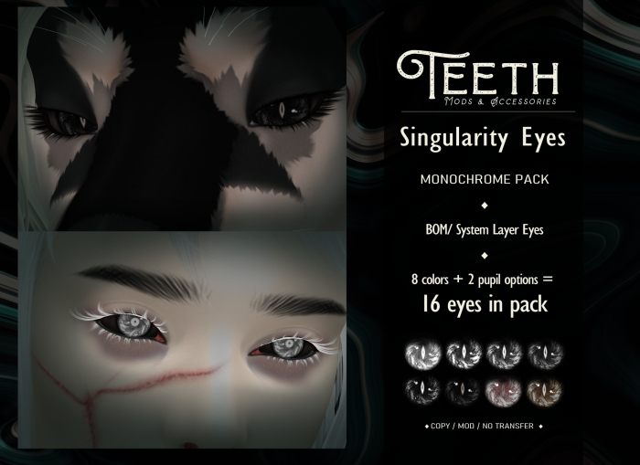 [T] // Singularity BOM Eyes : Monochromatic Pack (RETIRED!)