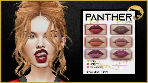 PANTHER TATTOO-Luna DuoLipstick EVOX