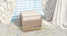 22769 - Natural Rattan Pouf - COMMON