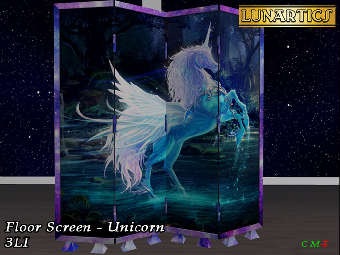 Lunartics - Floor Screen - Unicorn 1