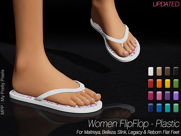 - MPP Mesh - Women FlipFlop - Plastic - White