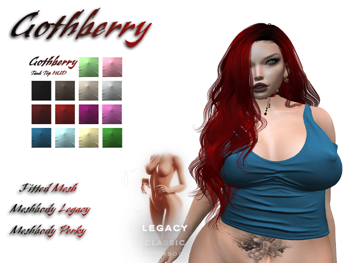 Gothberry - Tank Top Blue