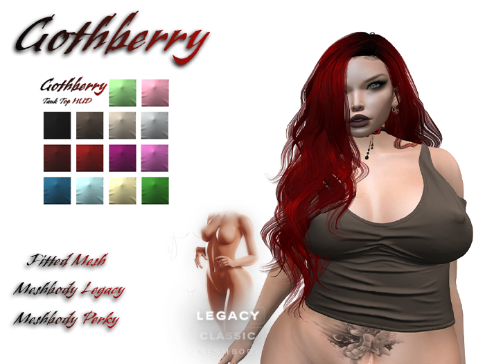 Gothberry - Tank Top Brown