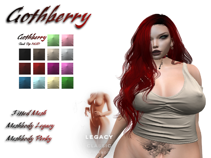Gothberry - Tank Top Cream