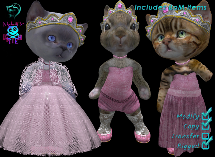 Dinkie Princess - Pink Velvet&Lace